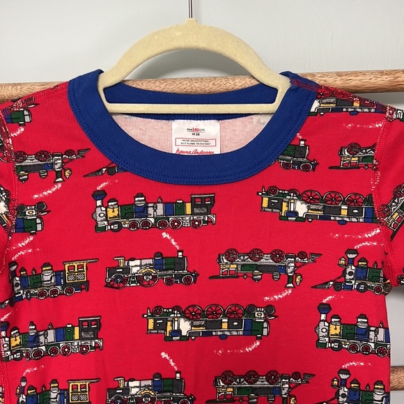 Hanna Andersson pajamas train size 10 140 - Picture 3 of 9